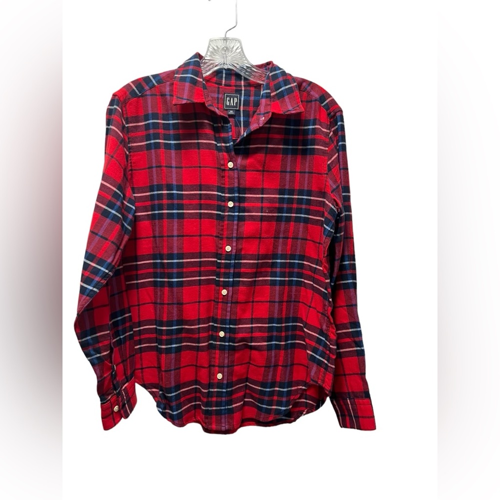 NWT Gap womens red/plaid shirt size XS